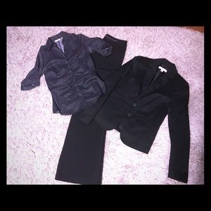 Women’s suit outfit with blazer shirt and slacks